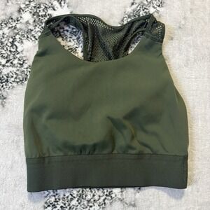 Offline By Aerie  Sport Bra Womens Size XS Olive Green Stretch‎ Medium Support